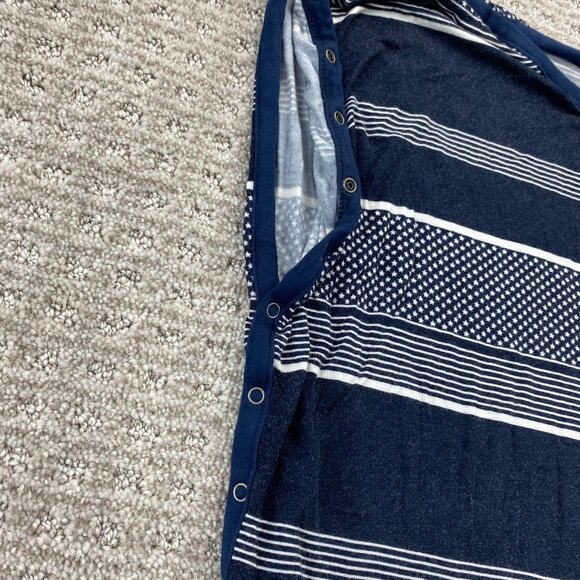 Thyme Maternity Nursing Sleeveless Shirt Sides Button Up Women Large L Stretchy - Picture 4 of 8